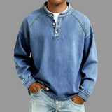 Daniel – Chemise style Henley en coton premium pour Homme