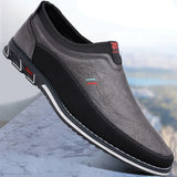 Chaussures en Cuir de Ville Slip-On