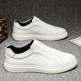 Chaussures en Cuir Classiques Slip-On
