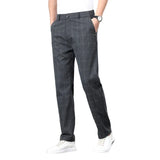 Pantalon à Carreaux Stretch