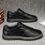 Chaussures en Cuir Classiques Slip-On