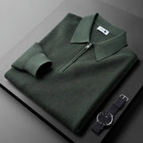 Pull Masculin Élégant avec Fermeture Éclair