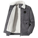 Veste en Velours Côtelé avec Doublure en Fleece