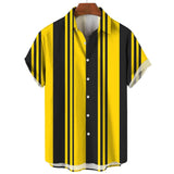 Chemise d'Été à Rayures à Manches Courtes