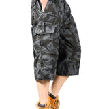 Shorts Cargo en Coton Longs