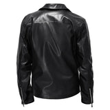 Veste en Cuir Casual pour Homme