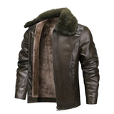 Veste en cuir polaire