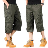 Shorts Cargo en Coton Longs