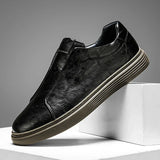 Chaussures en Cuir Classiques Slip-On