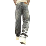Jeans en denim Jacquard