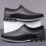 Chaussures en Cuir de Ville Slip-On