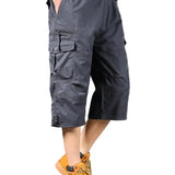 Shorts Cargo en Coton Longs
