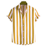 Chemise d'Été à Rayures à Manches Courtes