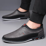 Chaussures en Cuir de Ville Slip-On