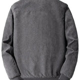 Veste en Velours Côtelé avec Doublure en Fleece