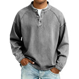 Daniel – Chemise style Henley en coton premium pour Homme