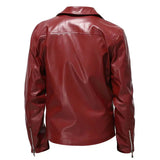 Veste en Cuir Casual pour Homme