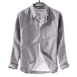 Chemise Décontractée en Coton-Lin