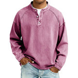 Daniel – Chemise style Henley en coton premium pour Homme