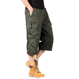 Shorts Cargo en Coton Longs