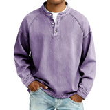 Daniel – Chemise style Henley en coton premium pour Homme
