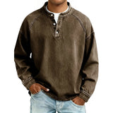Daniel – Chemise style Henley en coton premium pour Homme