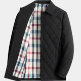 Jacques | Veste matelassée grise doublure à carreaux