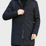 Armand | Manteau d'hiver noir à capuche