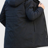 Armand | Manteau d'hiver noir à capuche