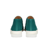 Mocassins en Suède pour Hommes – Style Slip-On Chukka, Semelle Plate – Bleu-Vert