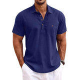 Chemise polo en lin