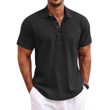 Chemise polo en lin