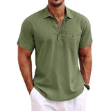 Chemise polo en lin