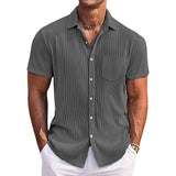 Chemise d'Été Élégante à Rayures