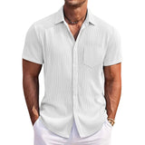 Chemise d'Été Élégante à Rayures