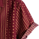 Chemise en Coton pour Homme à Manches Courtes Rayée