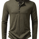 Chemise polo à manches longues en coton