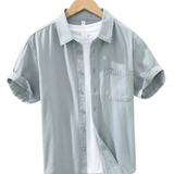 Chemise en coton à manches courtes