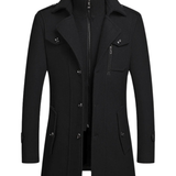 Manteau en Laine à Col Double