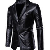 Veste en Cuir Casual pour les Affaires