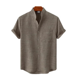 Chemise en Lin à Manches Courtes Venise