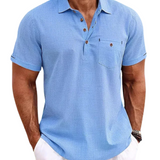 Chemise polo en lin