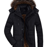 Veste en Coton avec Capuche pour l'Hiver