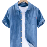 Chemise en jean à manches courtes