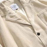 René | Veste décontractée en velours fin crème