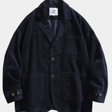 René | Veste décontractée en velours fin crème