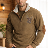 Sander | Pull d'hiver zippé, doux et coupe-vent