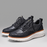 Baskets en cuir et mesh Alden