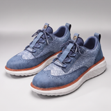 Baskets en cuir et mesh Alden