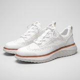Baskets en cuir et mesh Alden